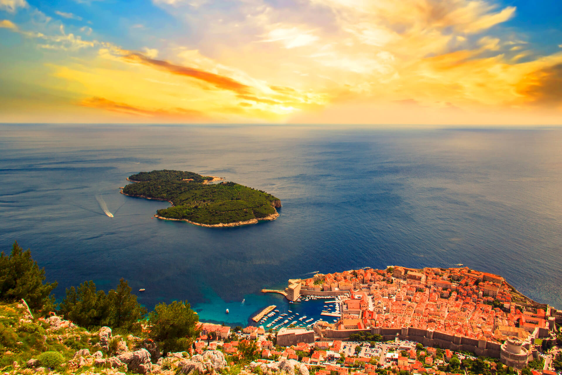 lokrum and dubrovnik